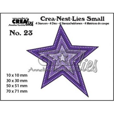 Crealies  Crea-nest-dies - Stern mit doppelten Punkten